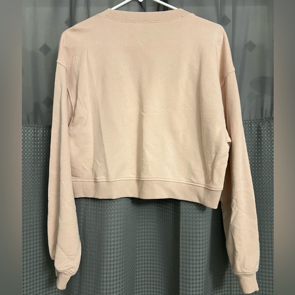 H&M light pink pullover. Smile embroidered - Picture 4 of 7